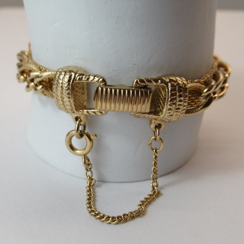 Vintage 1940's Goldette NY Bracelet - Signed